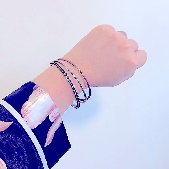 3pc Jewelry Set» So_Stylish_So_Vintage Pretty Bronzed 3pc Bangle Bracelets Sets - Picture 2 of 16